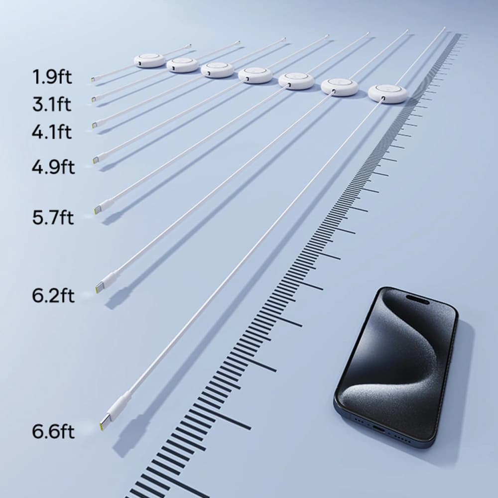 Baseus Free2Pull Mini 100W USB-C / USB-C 2m bílý - 13