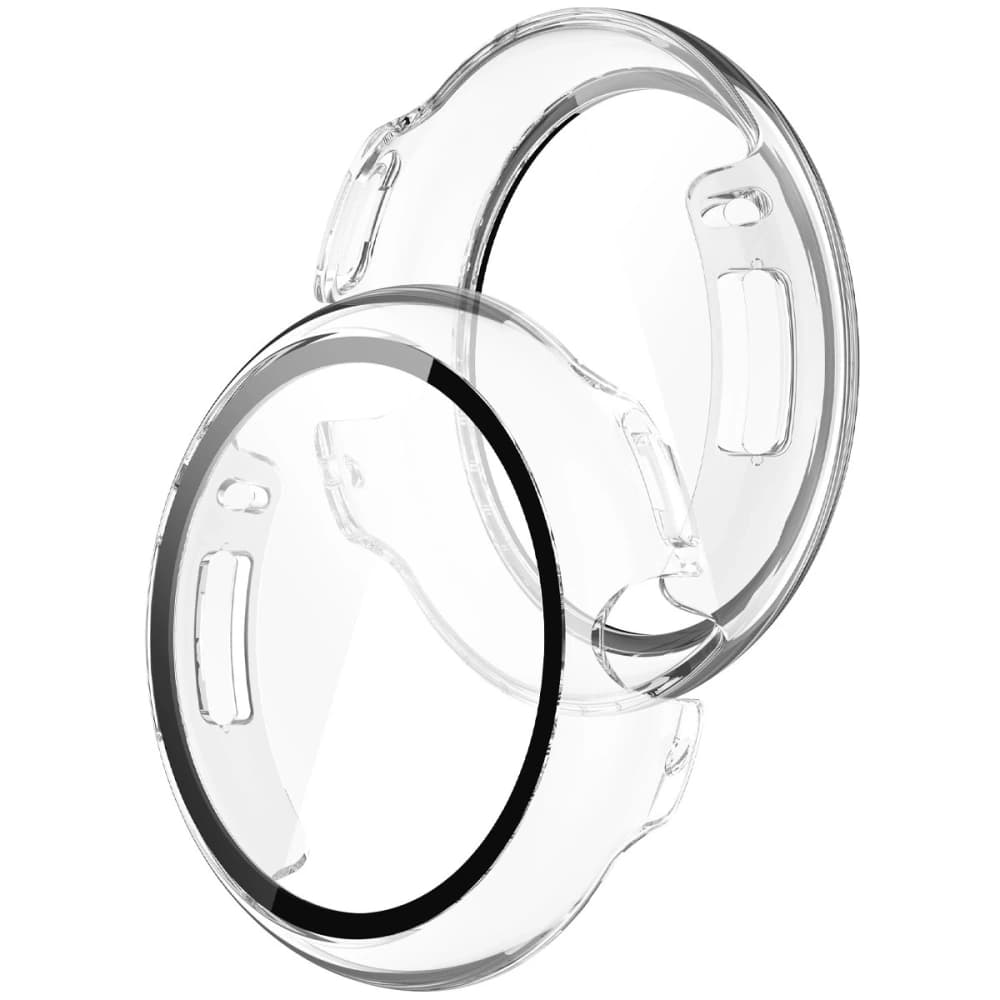 Etui ze szkłem do zegarka Bizon Case+Glass Watch do Google Pixel Watch 4 45mm przezroczyste - 1