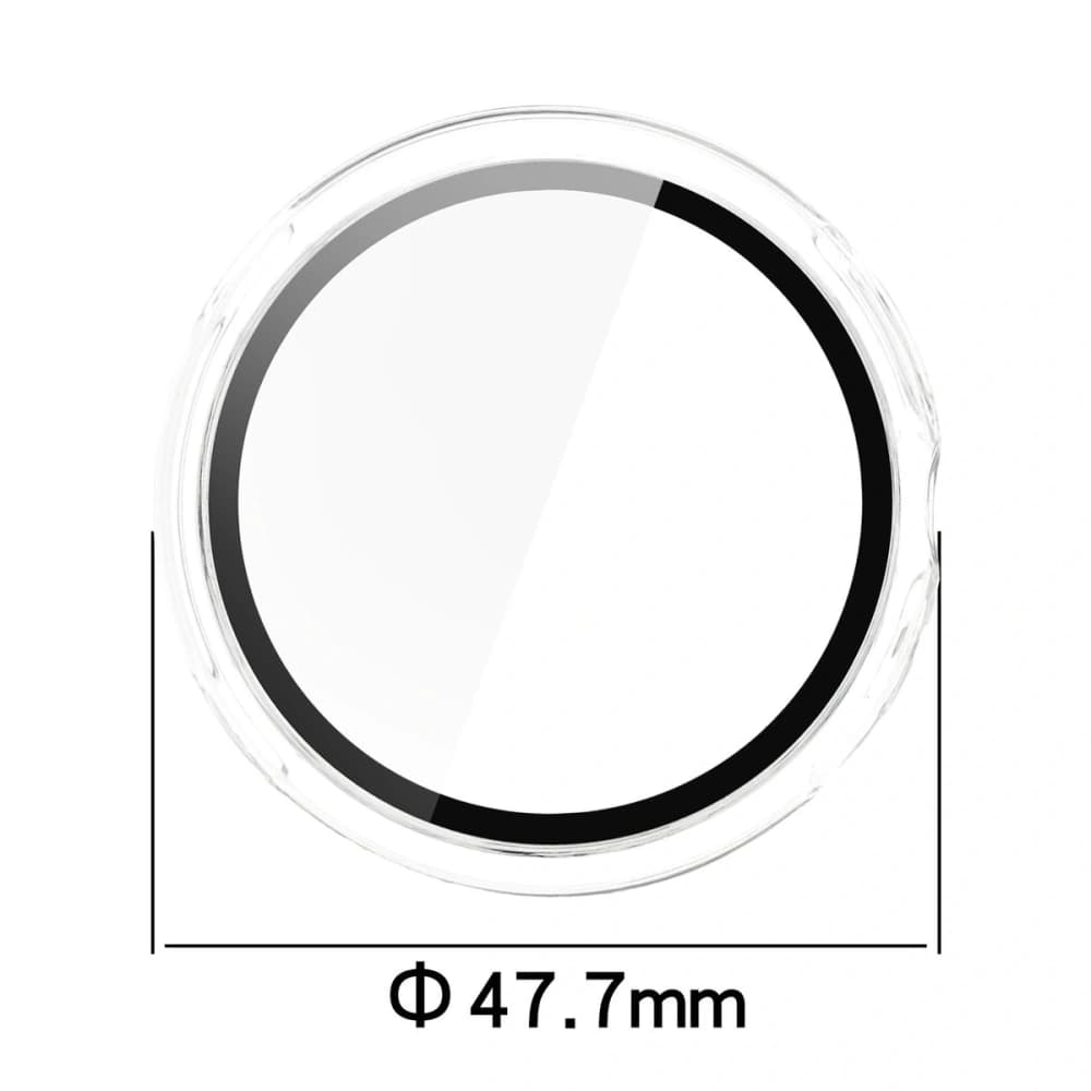 Etui ze szkłem do zegarka Bizon Case+Glass Watch do Google Pixel Watch 4 45mm przezroczyste - 2