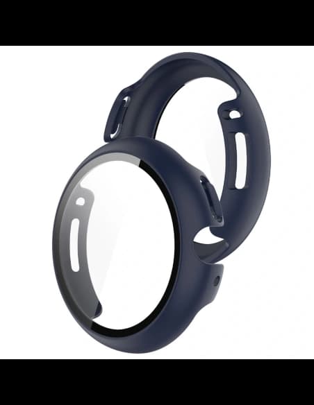 Etui ze szkłem do zegarka Bizon Case+Glass Watch do Google Pixel Watch 4 41mm matowe granatowe