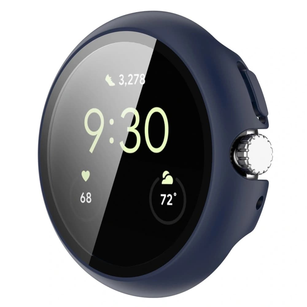 Bizon Case+Glass Watch Google Pixel Watch 4 41mm matowe navy blue - 8