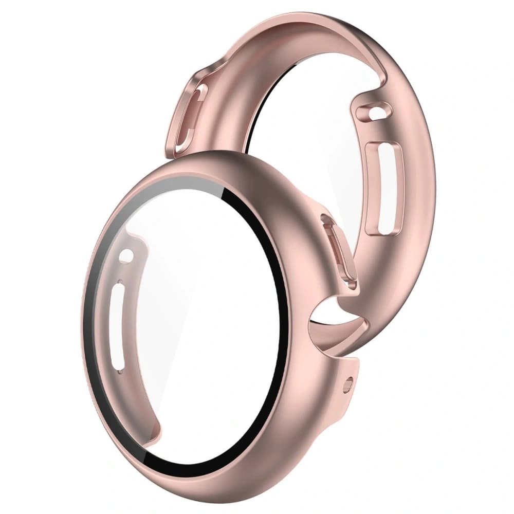 Etui ze szkłem do zegarka Bizon Case+Glass Watch do Google Pixel Watch 4 41mm różowozłote - 1