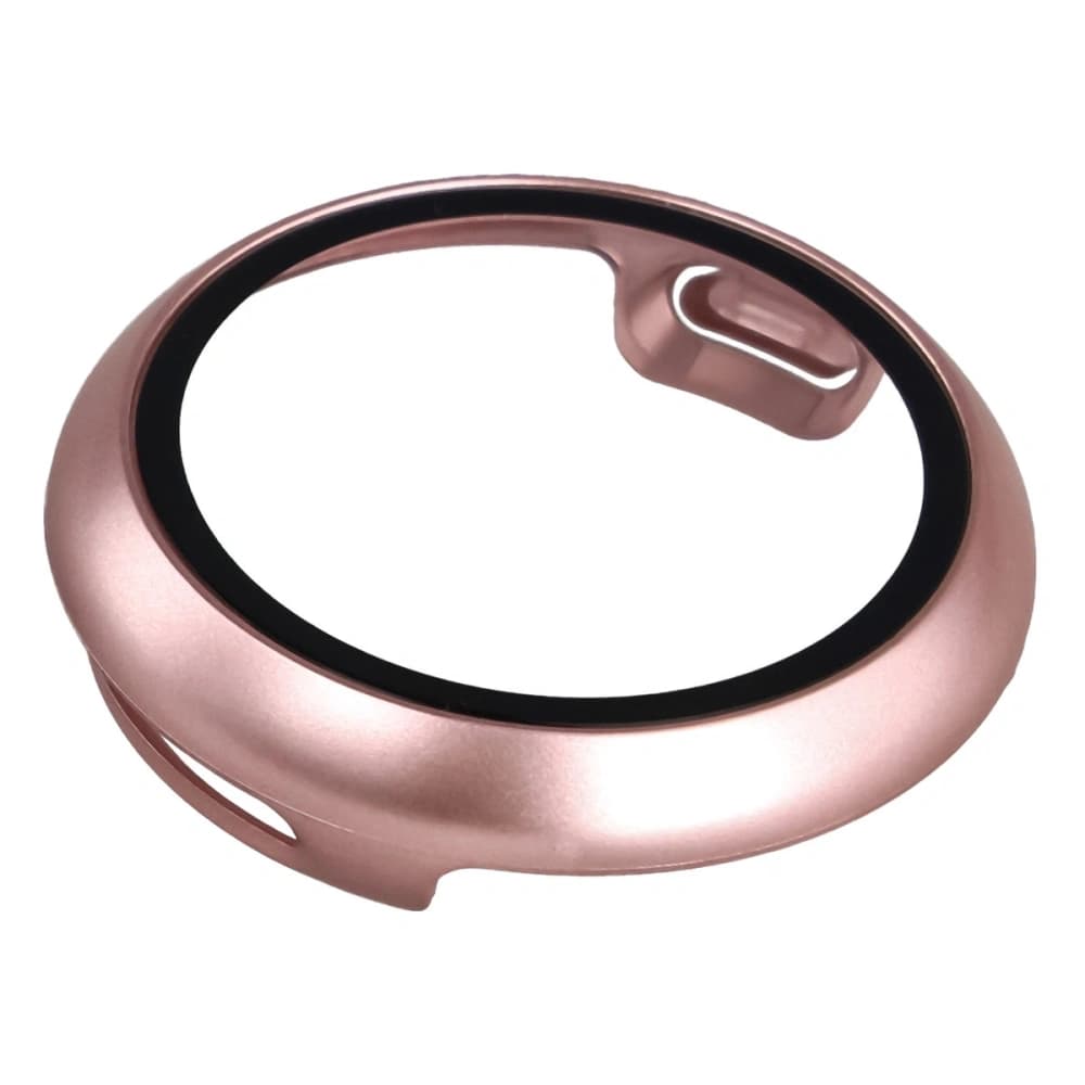 Etui ze szkłem do zegarka Bizon Case+Glass Watch do Google Pixel Watch 4 41mm różowozłote - 7