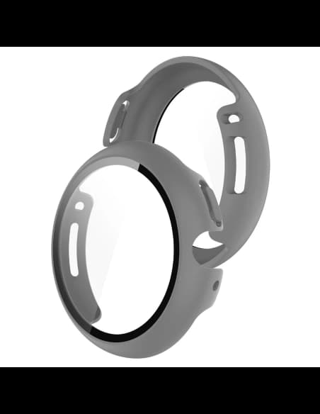 Etui ze szkłem do zegarka Bizon Case+Glass Watch do Google Pixel Watch 4 41mm matowe szare