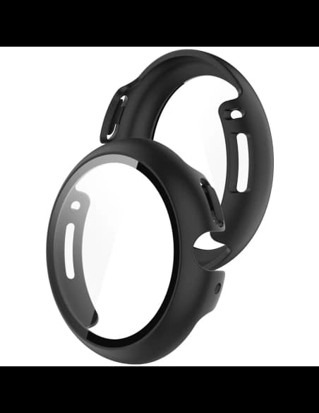 Etui ze szkłem do zegarka Bizon Case+Glass Watch do Google Pixel Watch 4 45mm matowe czarne