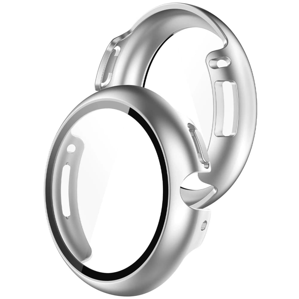 Bizon Case+Glass Hodinky Google Pixel Watch 4 45mm matná stříbrná - 1