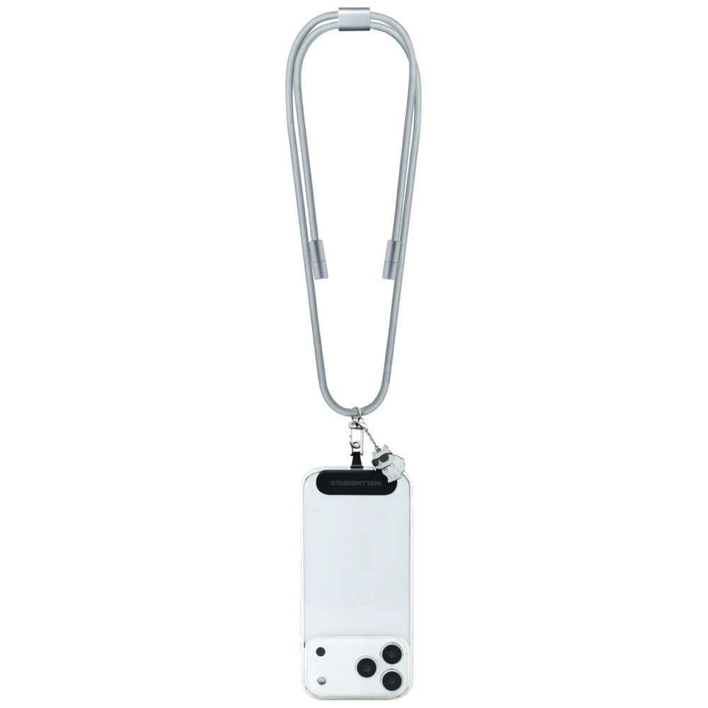 Karl Lagerfeld CBDY Choupette Charm Universal Cable Leash USB-C / USB-C gri - 2