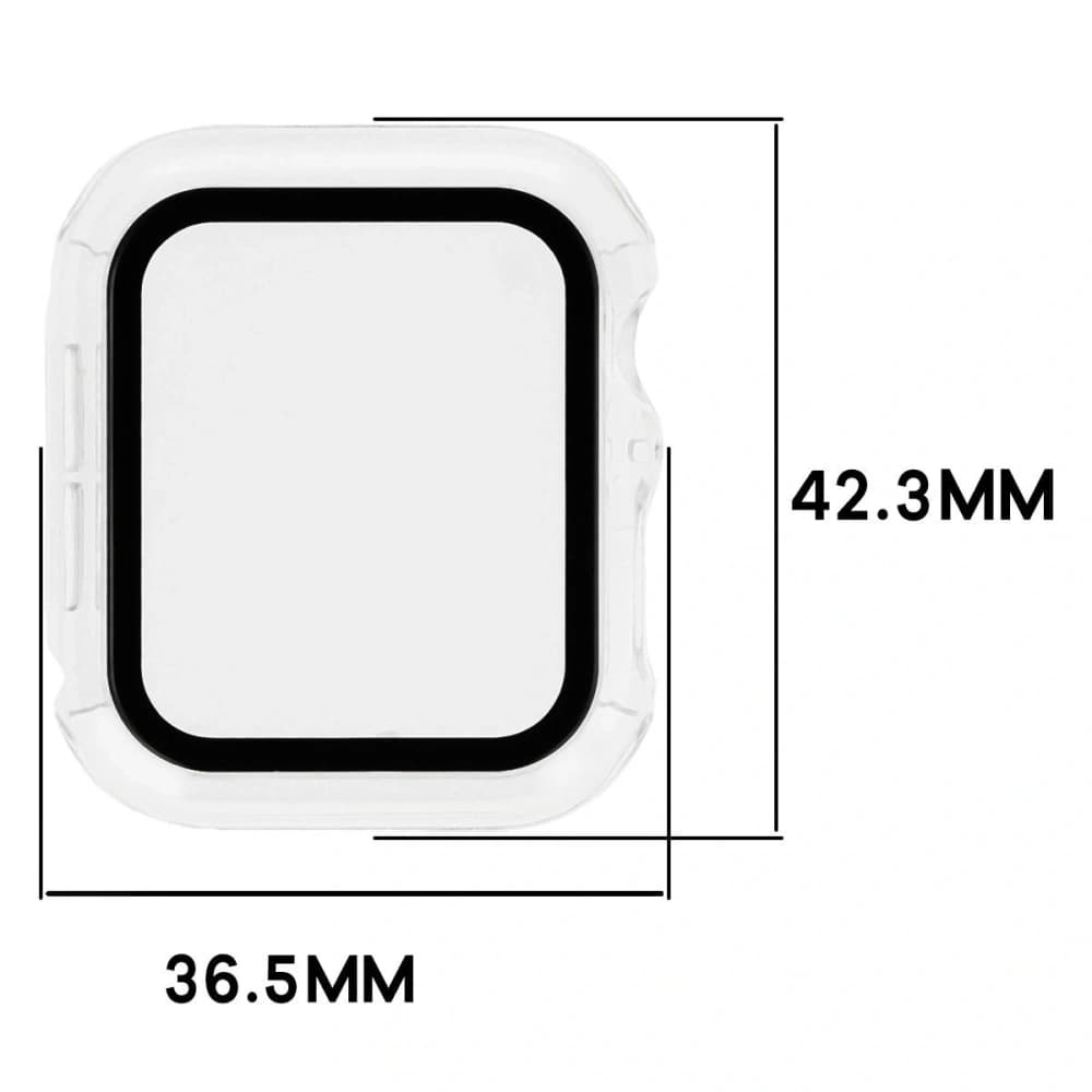 Bizon Case+Glass Ceas Apple Watch SE 3 / SE 2 / SE / 6 / 5 / 4 40mm transparent - 2