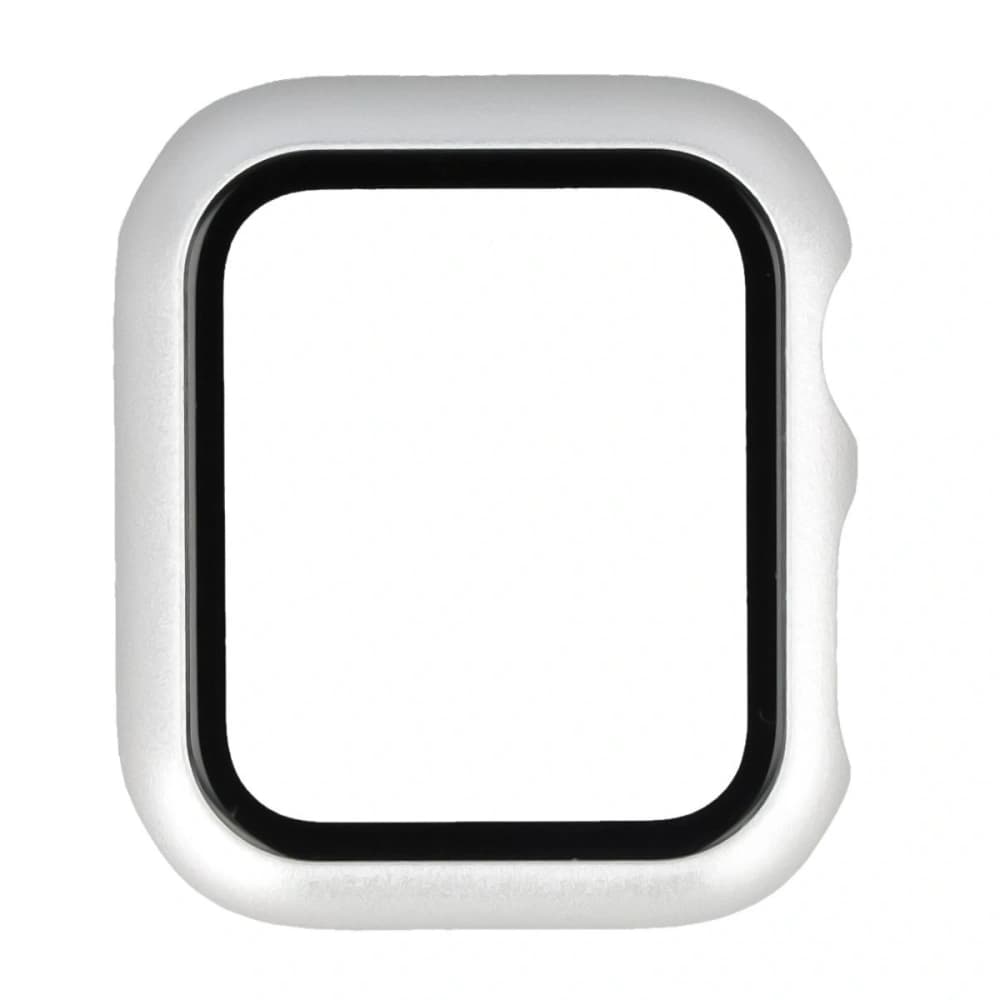 Bizon Case+Glass Ceas Apple Watch SE 3 / SE 2 / SE / 6 / 5 / 4 40mm argintiu mat - 8