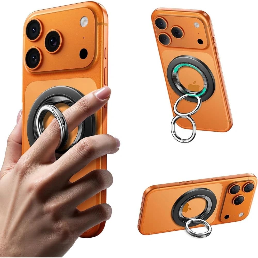 ESR Magnetischer 360 Halolock MagSafe Telefonring Schwarz - 1