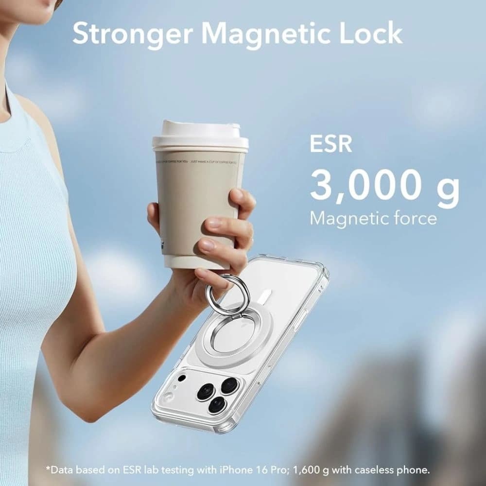 ESR Magnetic 360 Halolock MagSafe Inel Telefon Alb - 5