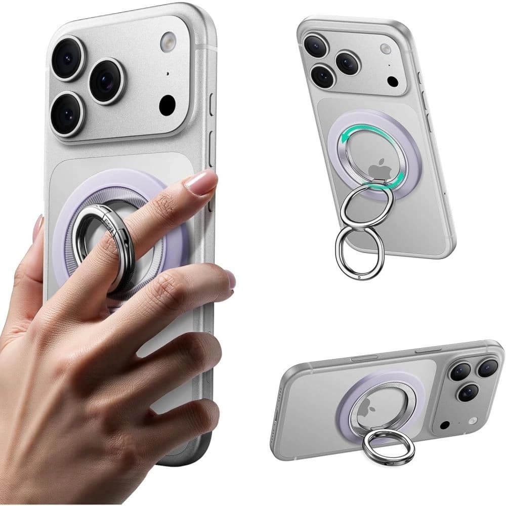 ESR Magnetic 360 Halolock MagSafe Telefon Gyűrű Levendula - 1