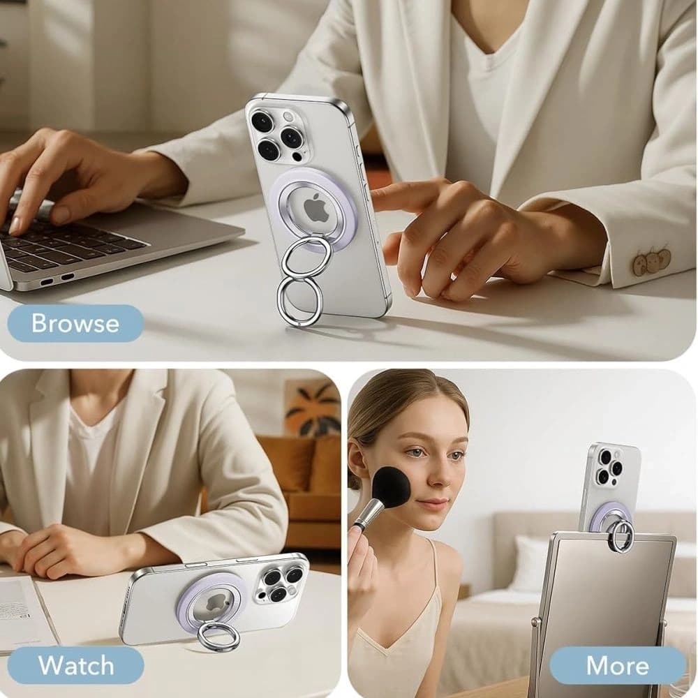 ESR Magnetic 360 Halolock MagSafe Telefon Gyűrű Levendula - 2