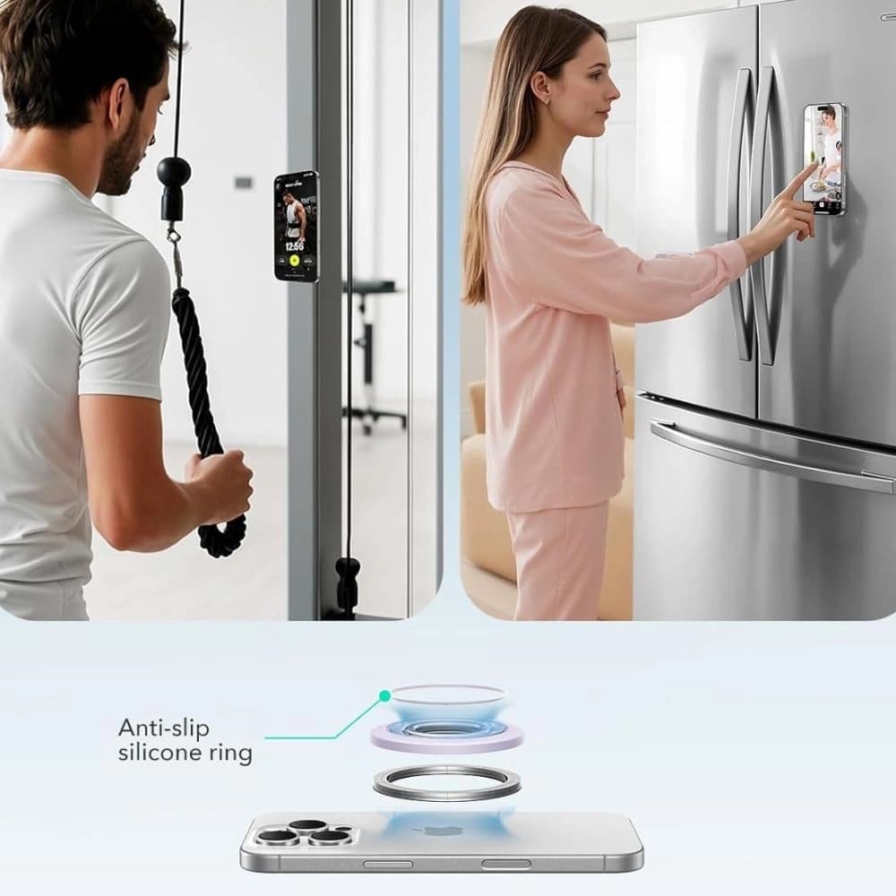 ESR Magnetic 360 Halolock MagSafe Telefon Gyűrű Levendula - 4