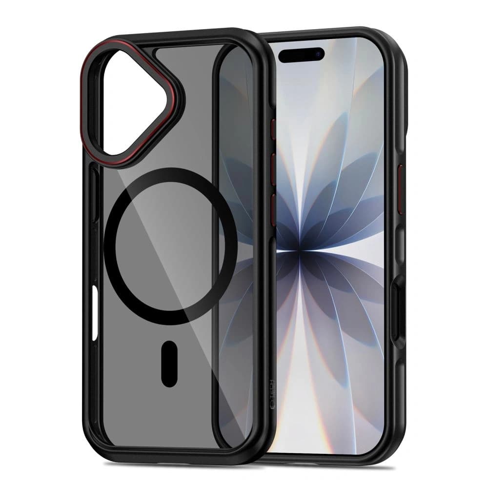 Tech-Protect MagHybrid MagSafe Apple iPhone 17 Fekete/piros - 2