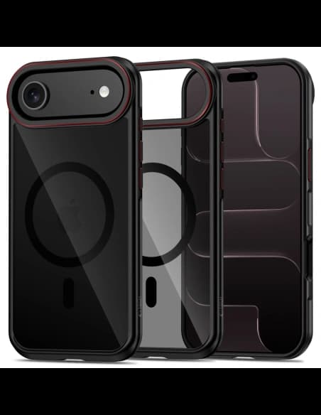 Tech-Protect MagHybrid MagSafe Apple iPhone Air Černá/červená