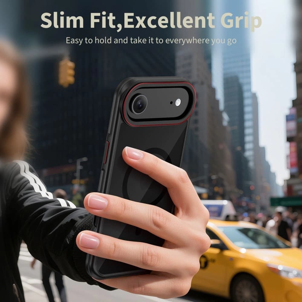 Tech-Protect MagHybrid MagSafe Apple iPhone Air Černá/červená - 5