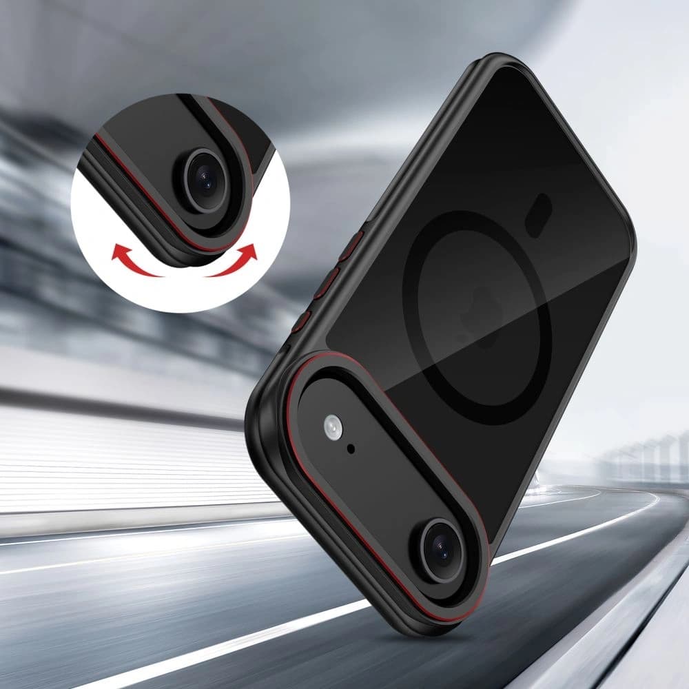 Tech-Protect MagHybrid MagSafe Apple iPhone Air Černá/červená - 6