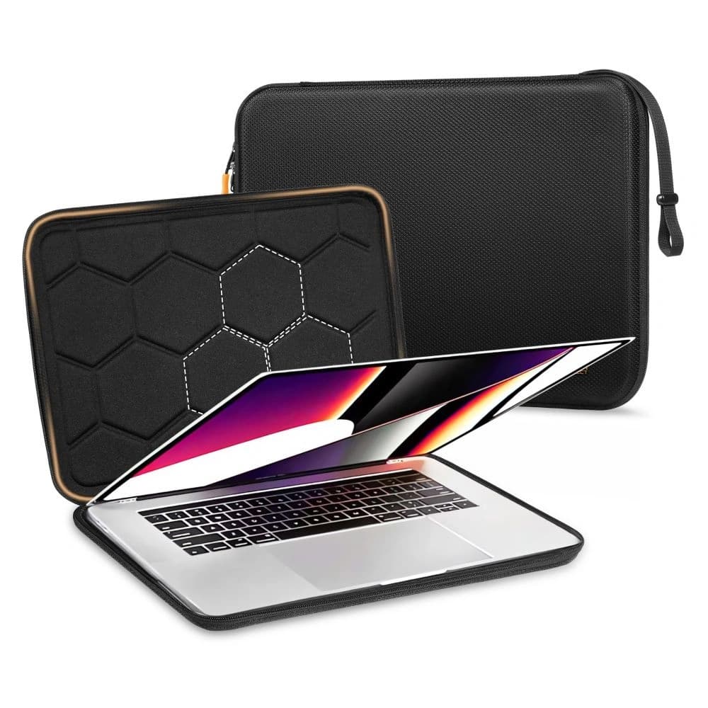 Tech-Protect Hardpouch Laptop 15-16 Black/orange - 3