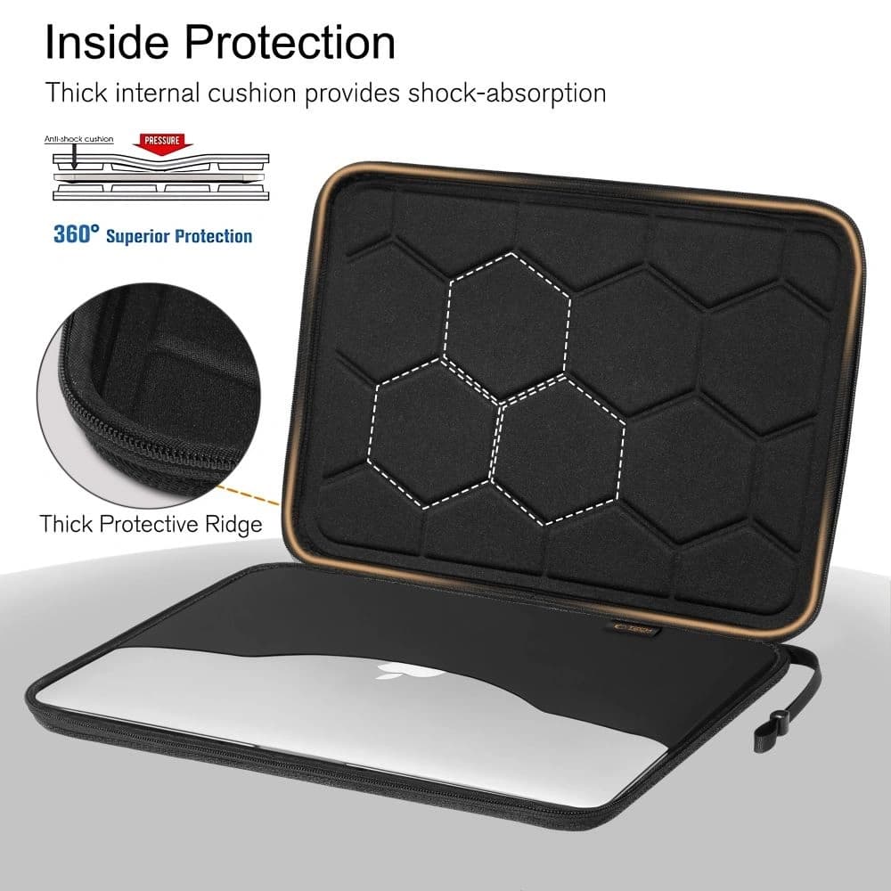 Tech-Protect Hardpouch Laptop 15-16 Black/orange - 7