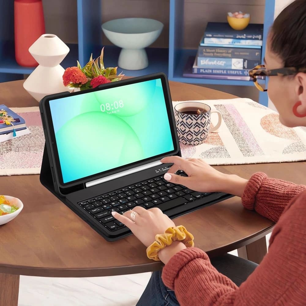 Tech-Protect Smartcase Toll + Billentyűzet Samsung Galaxy Tab A9 / A11 8.7 X110 / X115 / X133 / X135 Fekete - 7