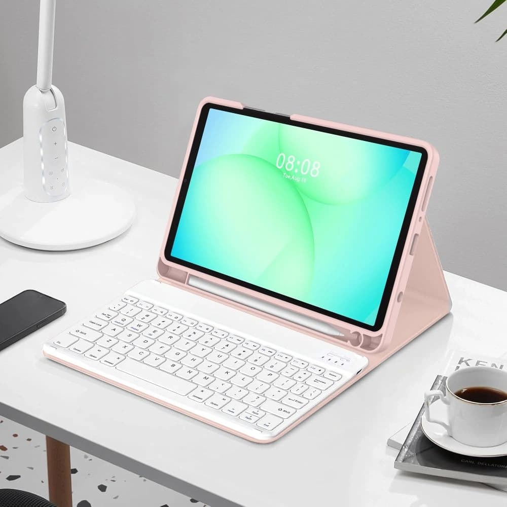 Tech-Protect Smartcase Pen + Keyboard Samsung Galaxy Tab A9 / A11 8.7 X110 / X115 / X133 / X135 Pink - 3