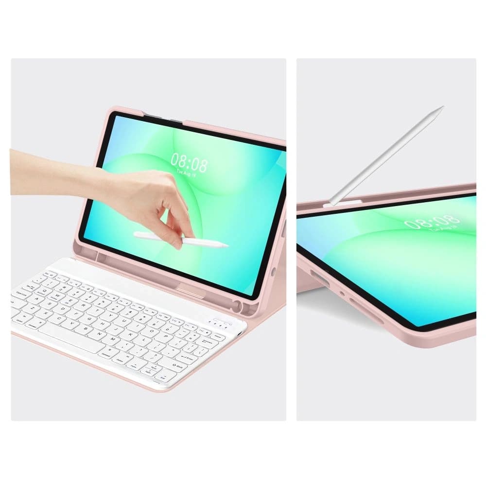 Tech-Protect Smartcase Pen + Keyboard Samsung Galaxy Tab A9 / A11 8.7 X110 / X115 / X133 / X135 Pink - 9