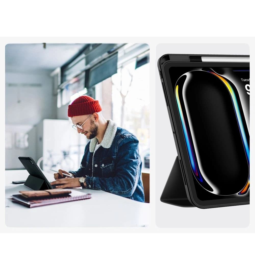 Tech-Protect Smartcase Pen Apple iPad Pro 13” 2024/2025 Fekete - 9