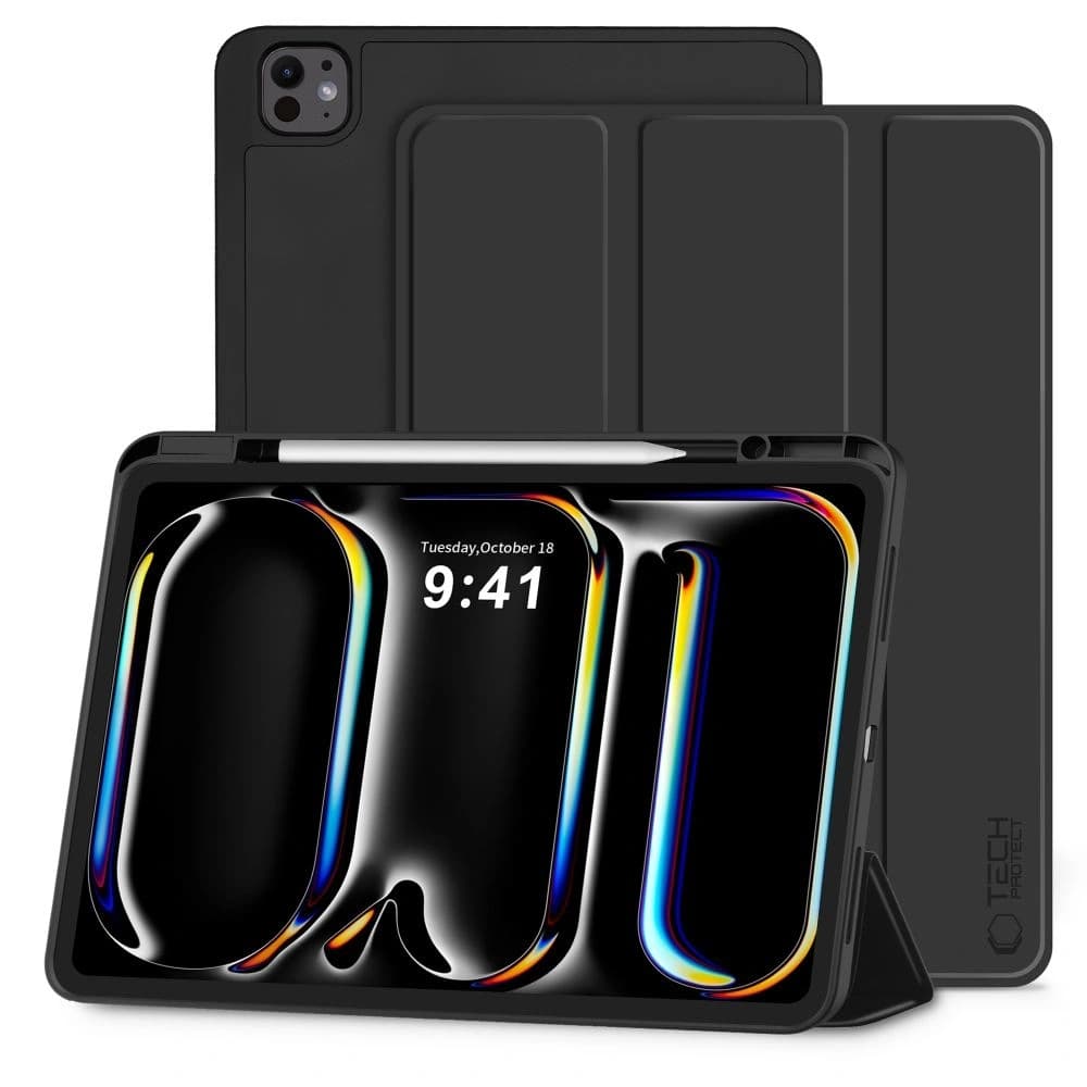 Tech-Protect Smartcase Pen Apple iPad Pro 11” 2024/2025 Fekete - 1