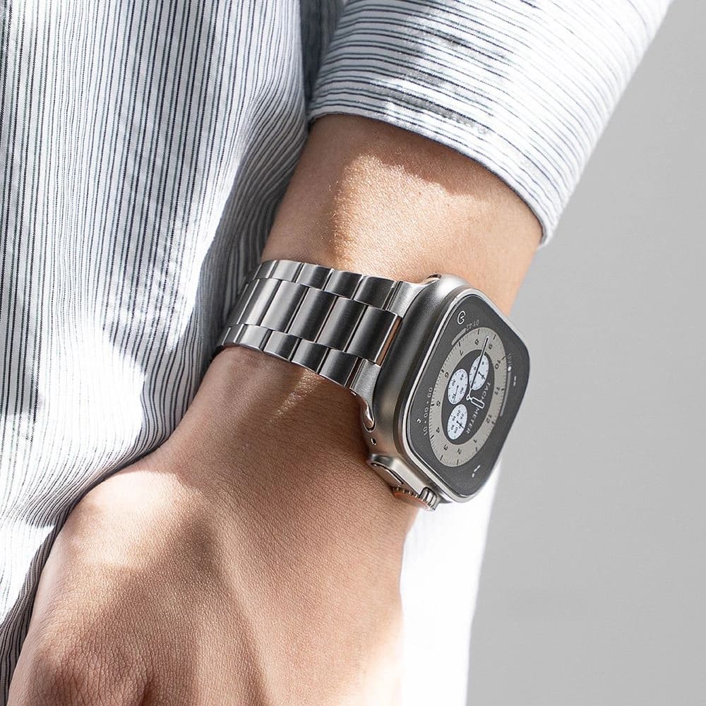 Ringke Metal One Air Apple Watch 8 / 9 / 10 / 11 / SE / Ultra 44/45/46/49mm Silber - 4