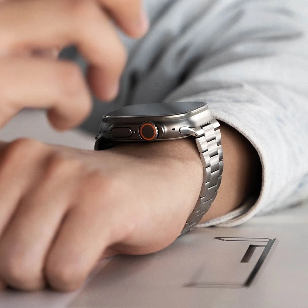 Ringke Metal One Air Apple Watch 8 / 9 / 10 / 11 / SE / Ultra 44/45/46/49mm Silber - 6