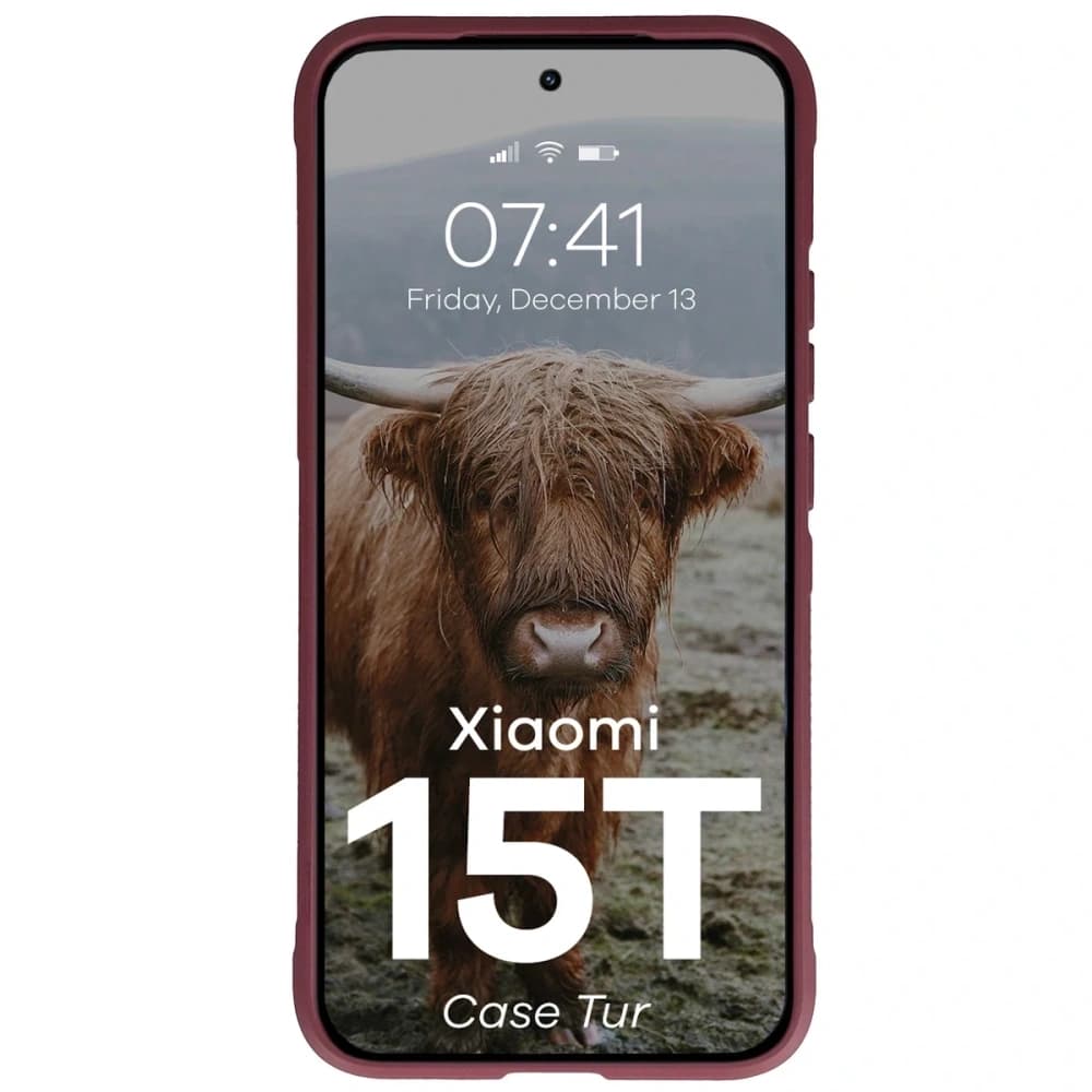 Carcasa Bizon pentru Xiaomi 15T burgundă - 5