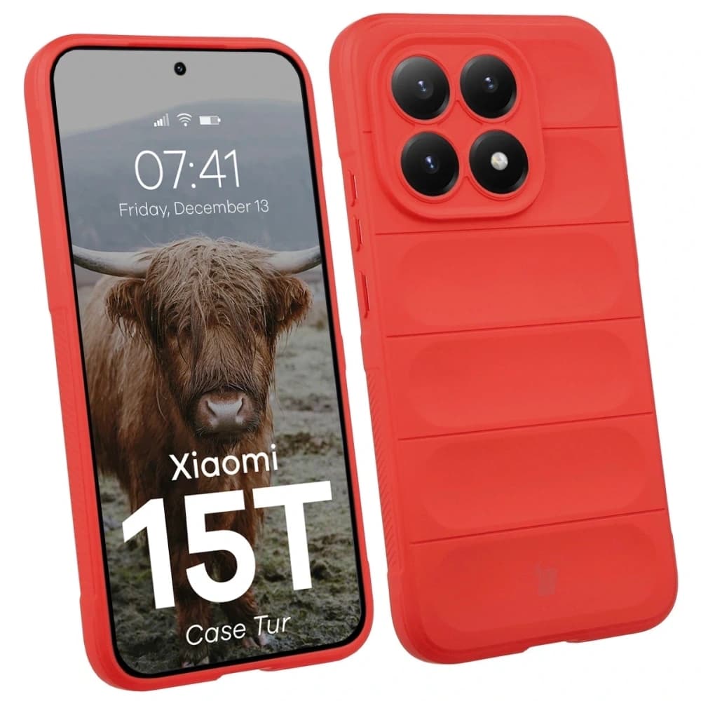 Carcasa Bizon pentru Xiaomi 15T roșie - 1