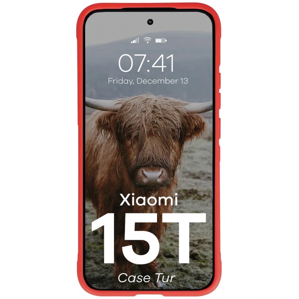 Carcasa Bizon pentru Xiaomi 15T roșie - 5