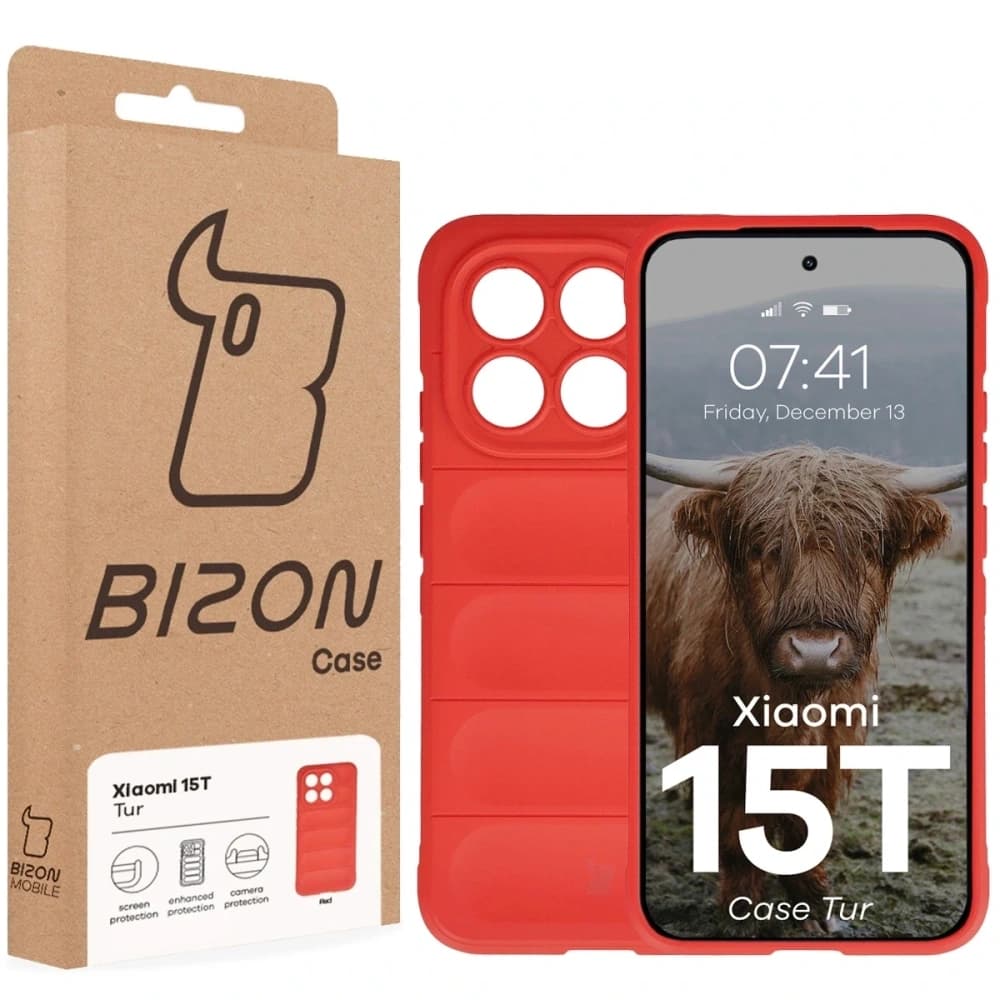 Carcasa Bizon pentru Xiaomi 15T roșie - 8