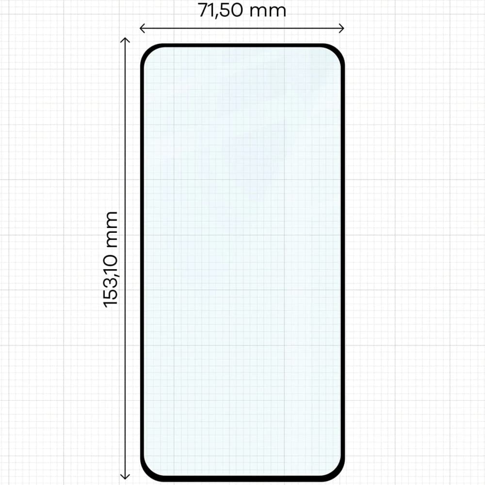 Bizon Glass Edge Duo Samsung Galaxy S23 FE černý rám [2 BALENÍ] - 2