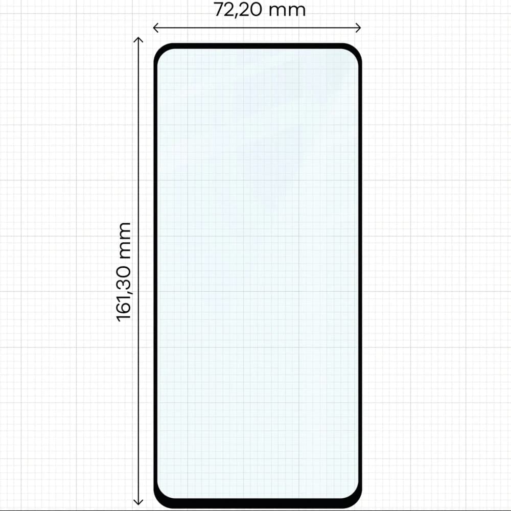 Bizon Glass Edge Duo Motorola Moto G15 / G15 Power / G05 / E15 / G56 5G cadru negru [2 PACHET] - 2
