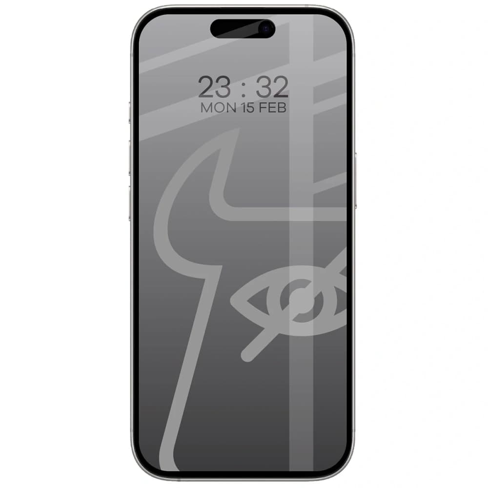 Bizon Glass Edge Shadow Duo Apple iPhone 17 / 17 Pro / 16 Pro fekete kerettel színezett [2 CSOMAG] - 3