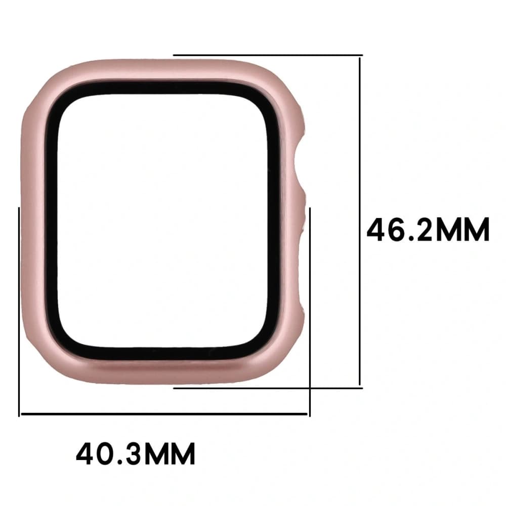 Bizon Case+Glass Hodinky Apple Watch SE 3 / SE 2 / SE / 6 / 5 / 4 44mm růžové zlato - 2