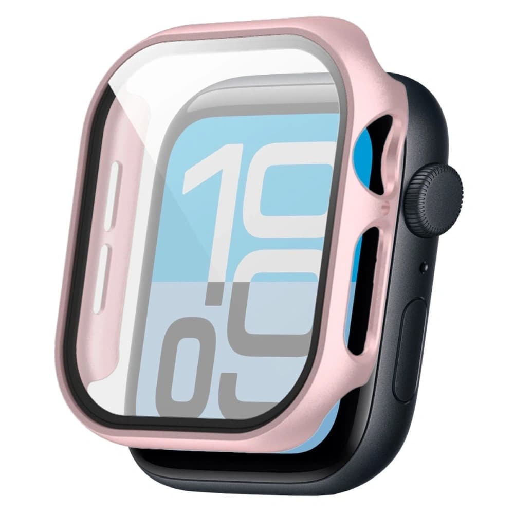 Bizon Case+Glass Hodinky Apple Watch SE 3 / SE 2 / SE / 6 / 5 / 4 44mm růžové zlato - 4