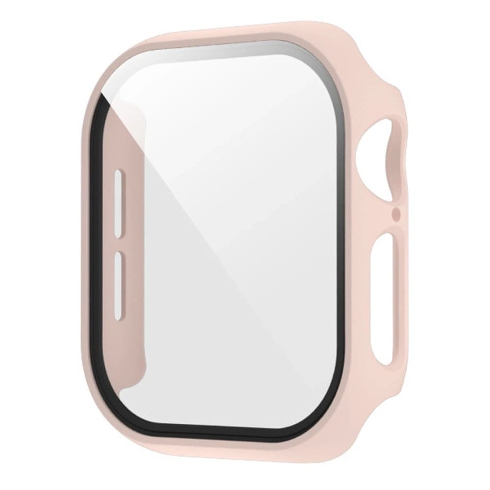 Bizon Case+Üveg Óra Apple Watch SE 3 / SE 2 / SE / 6 / 5 / 4 40mm matt rózsaszín - 3