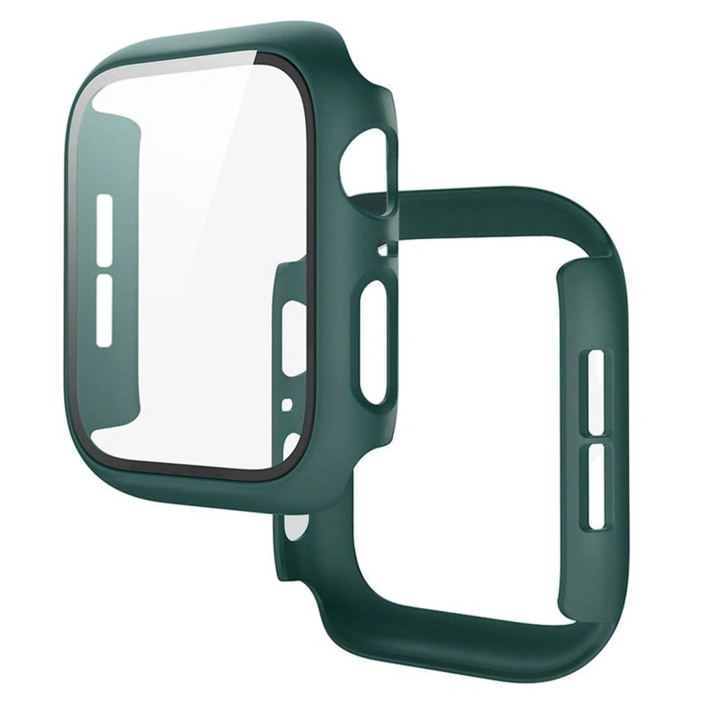 Bizon Case+Glass Watch Apple Watch SE 3 / SE 2 / SE / 6 / 5 / 4 40mm matte dark green - 1
