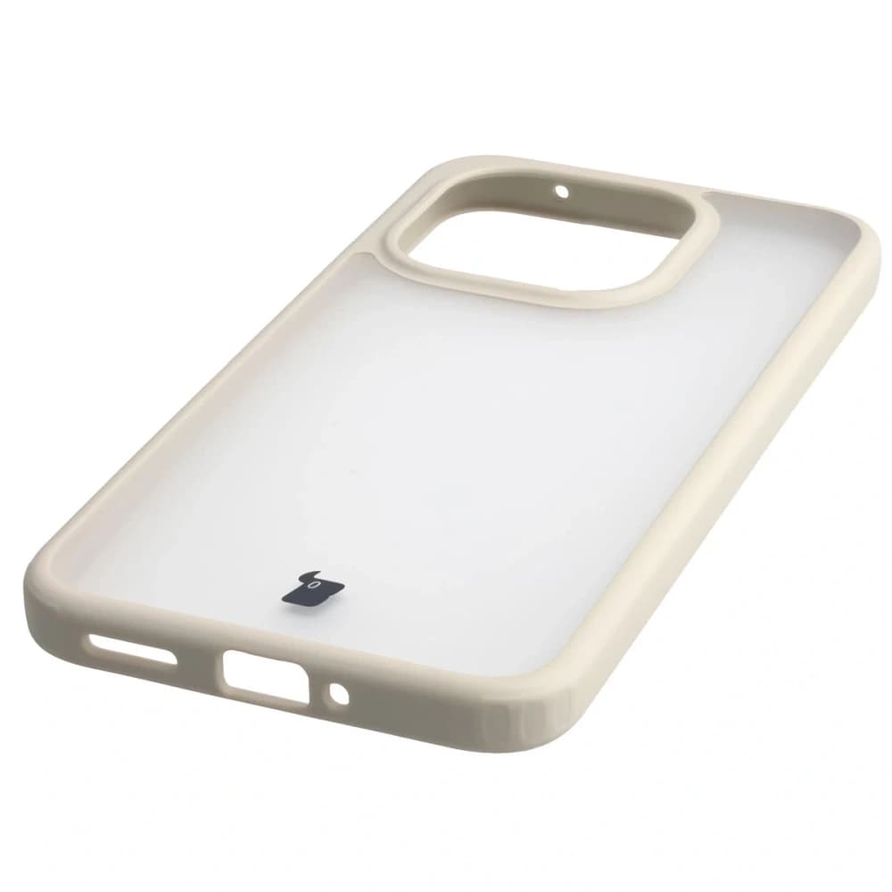 Bizon Case Angelo Xiaomi 15T semi-transparent with a beige frame - 5