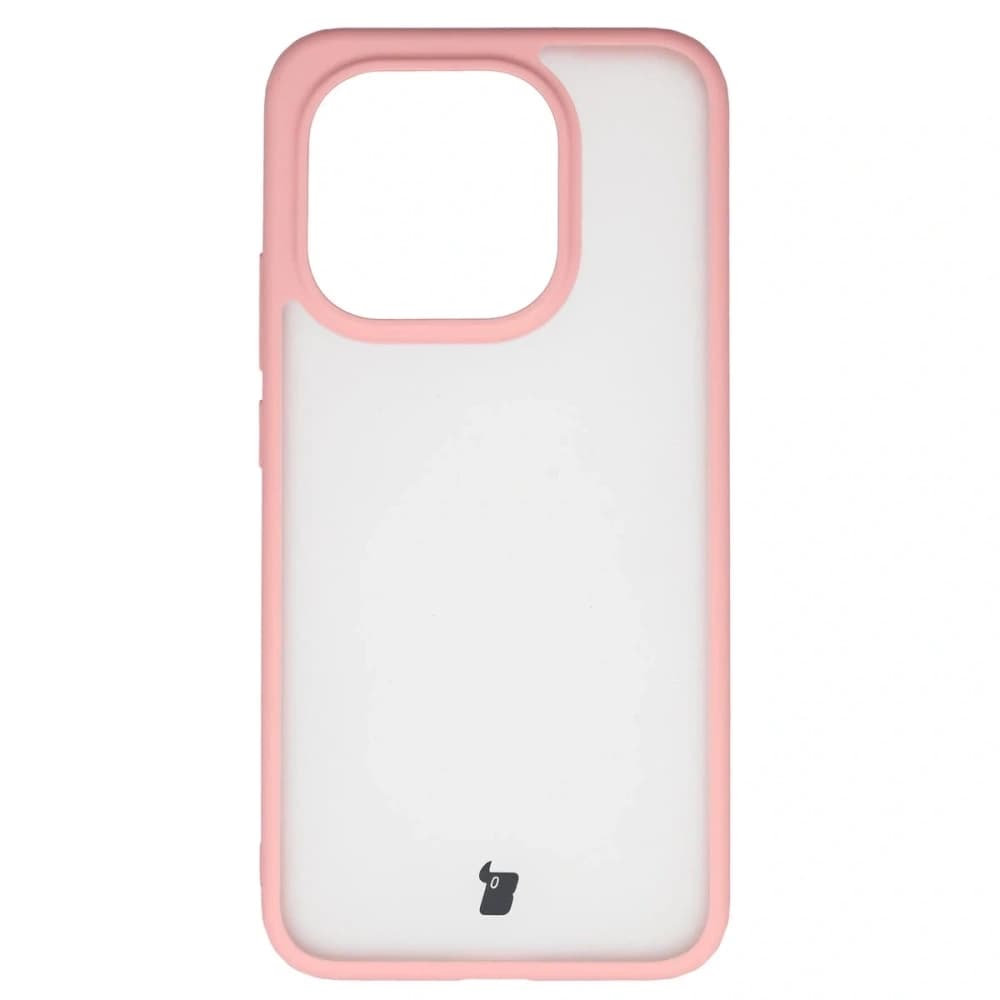 Bizon Case Angelo Xiaomi 15T semi-transparent with a light pink frame - 2