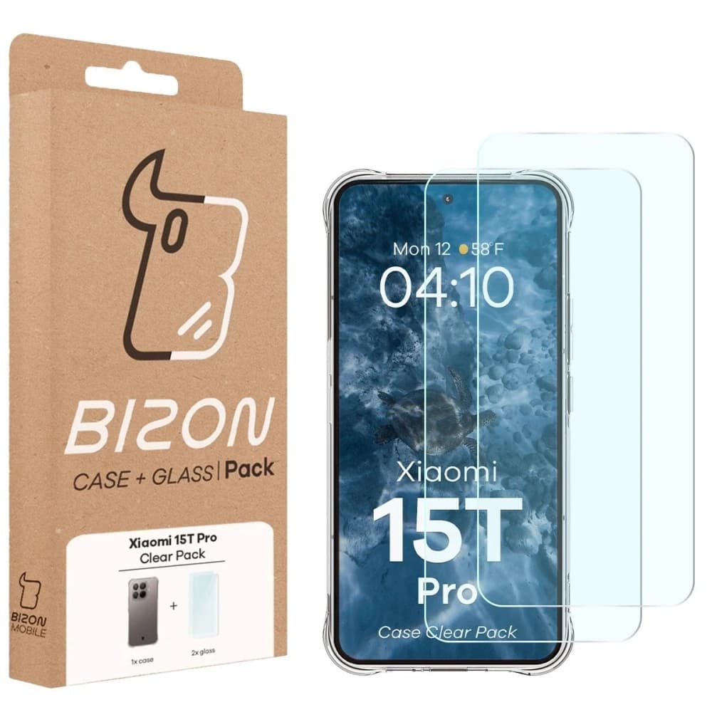 Bizon Case Clear Pack case + 2x tempered glass Xiaomi 15T Pro - 9