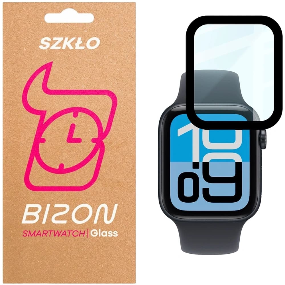Bizon Glass Watch Edge Hybrid Apple Watch SE 3 / SE 2 / SE / 6 / 5 / 4 44mm fekete - 1