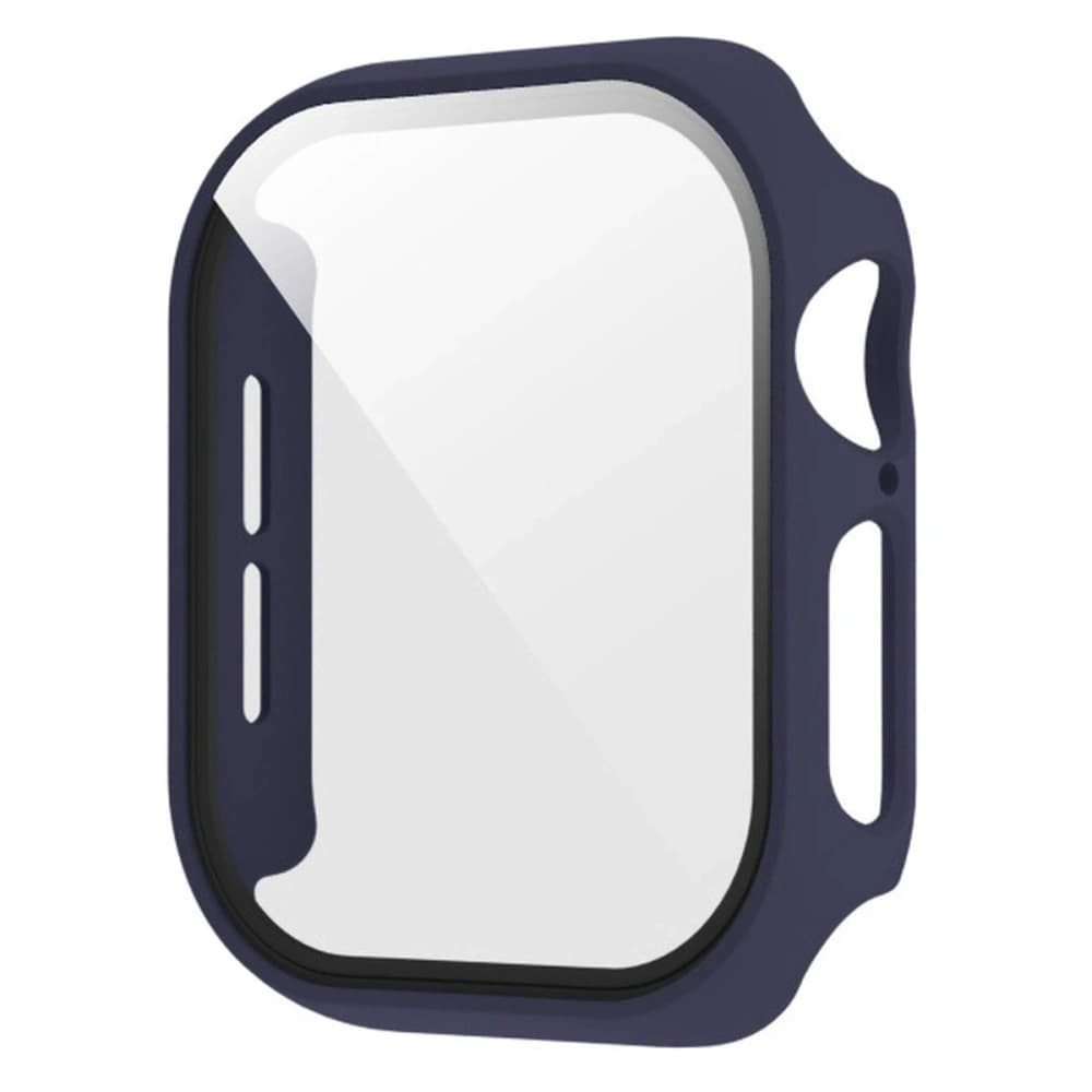 Bizon Case+Glass óra az Apple Watch SE 3 / SE 2 / SE / 6 / 5 / 4 44mm matt tengerészkék színben - 3