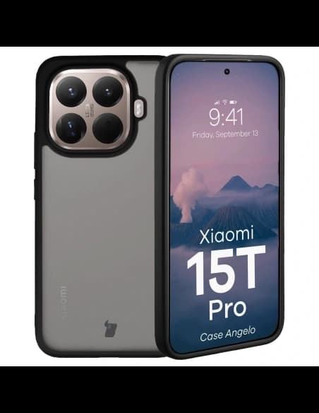 Bizon tok Angelo Xiaomi 15T Pro füstös fekete kerettel