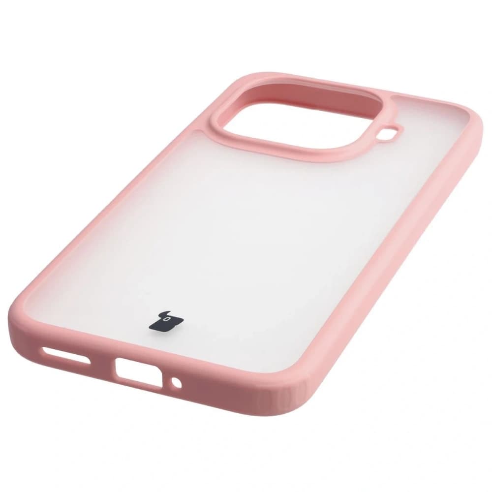 Bizon Case Angelo Xiaomi 15T Pro semi-transparent with a light pink frame - 5