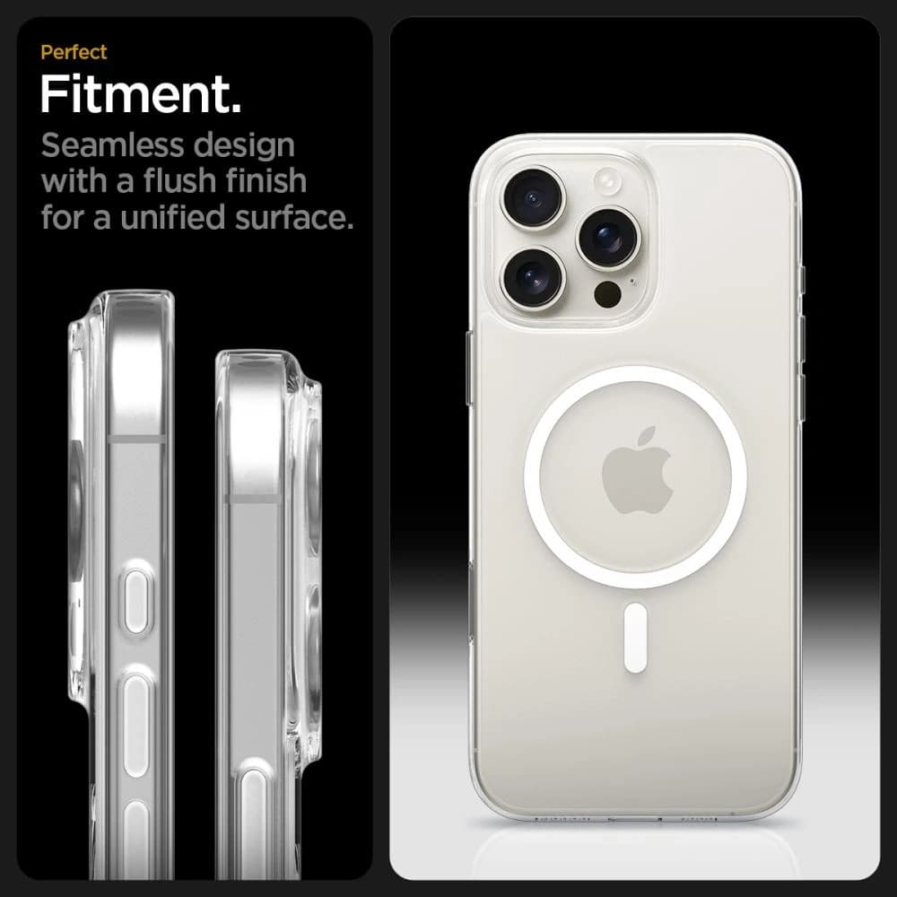 Spigen Thin Fit Mag MagSafe Apple iPhone 16 Pro Max Clar/Alb - 10